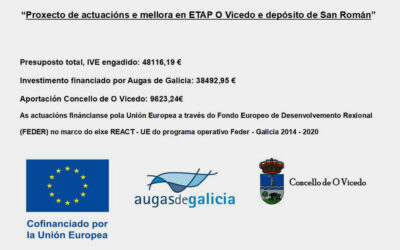 Proxecto de actuacións e mellora en ETAP O Vicedo e depósito San Román