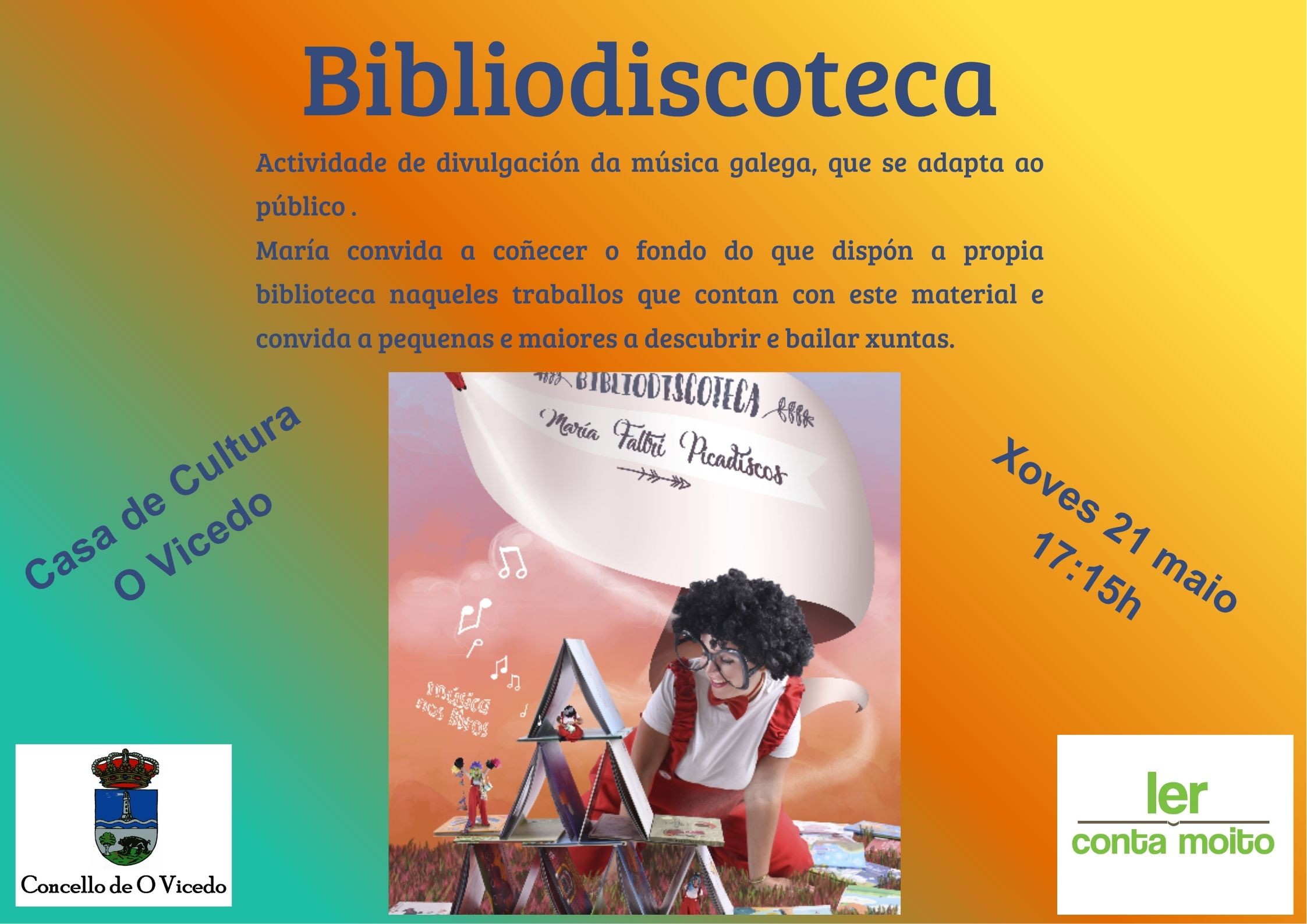 bibliodiscoteca – Ler conta moito 2026