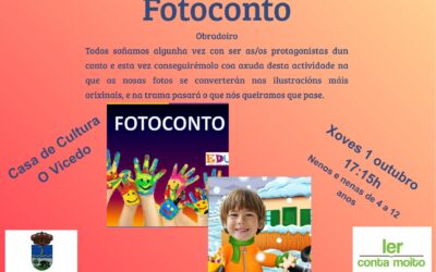 Obradoiro animación á lectura este xoves 1 de outubro: Fotoconto